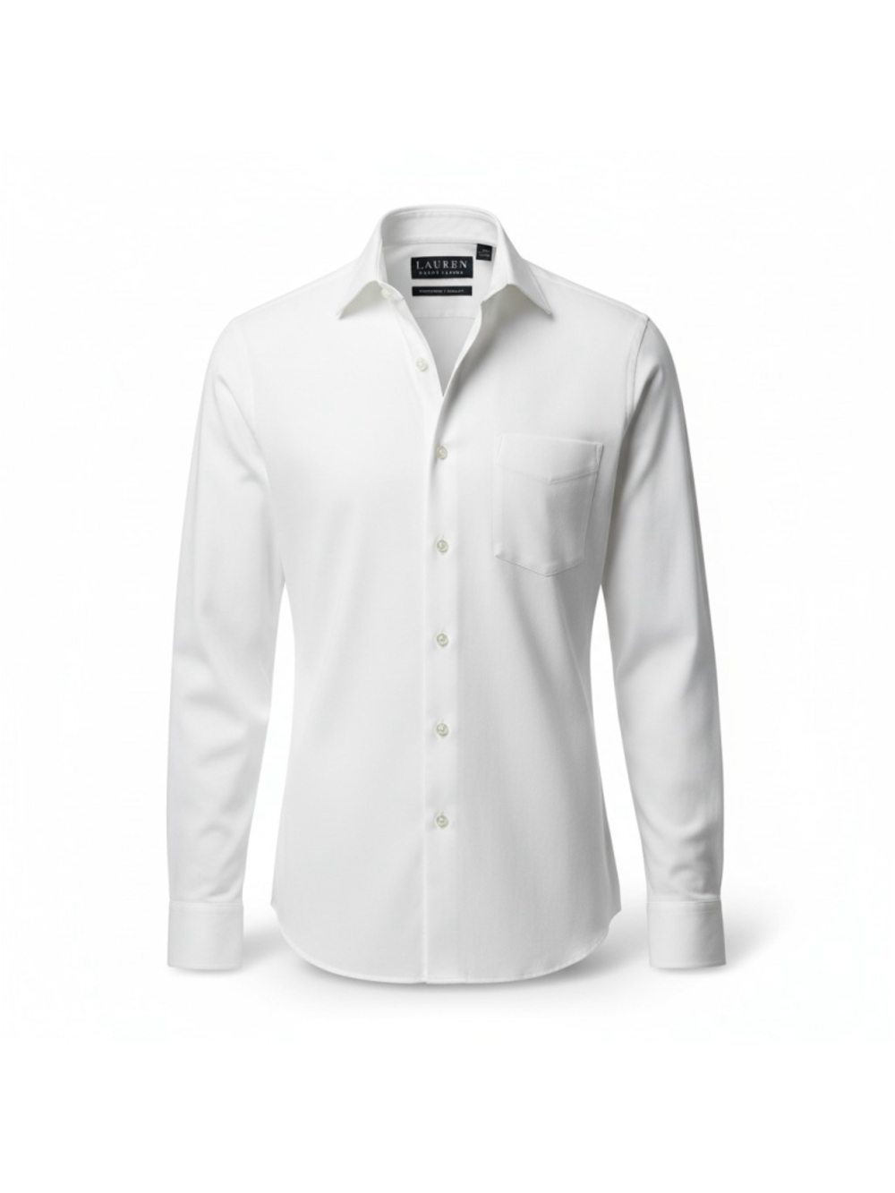 Lauren Ralph Lauren Men's Dress Shirt 17 32/33 XL Regular Fit Stretch Fabric